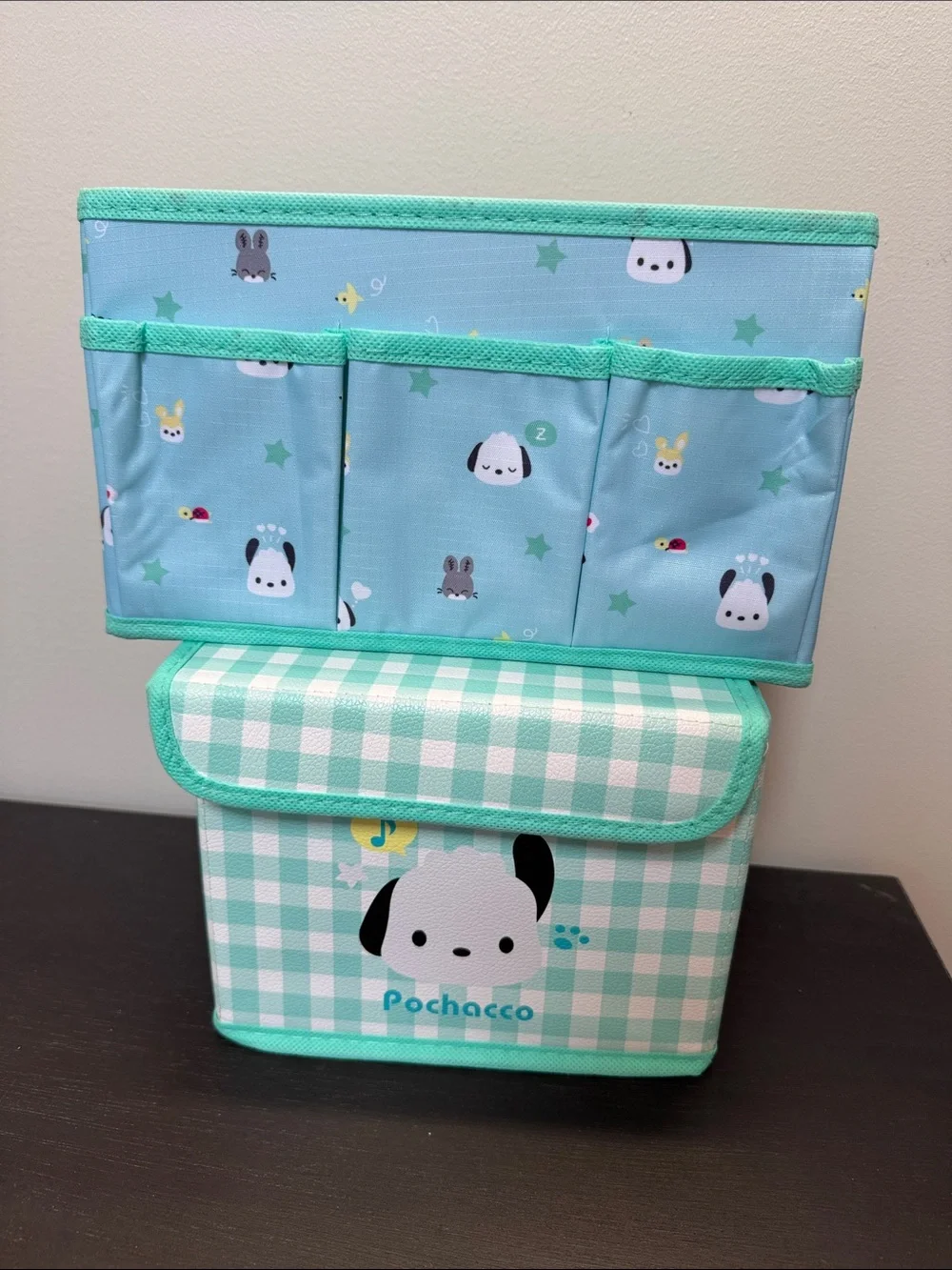 Pochacco Mint Green Storage Bins